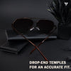 Aviator Brown Polarized Sunglasses - PMG4137