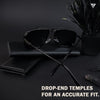 Black Polarized Wayfarer Sunglasses - PMG4141