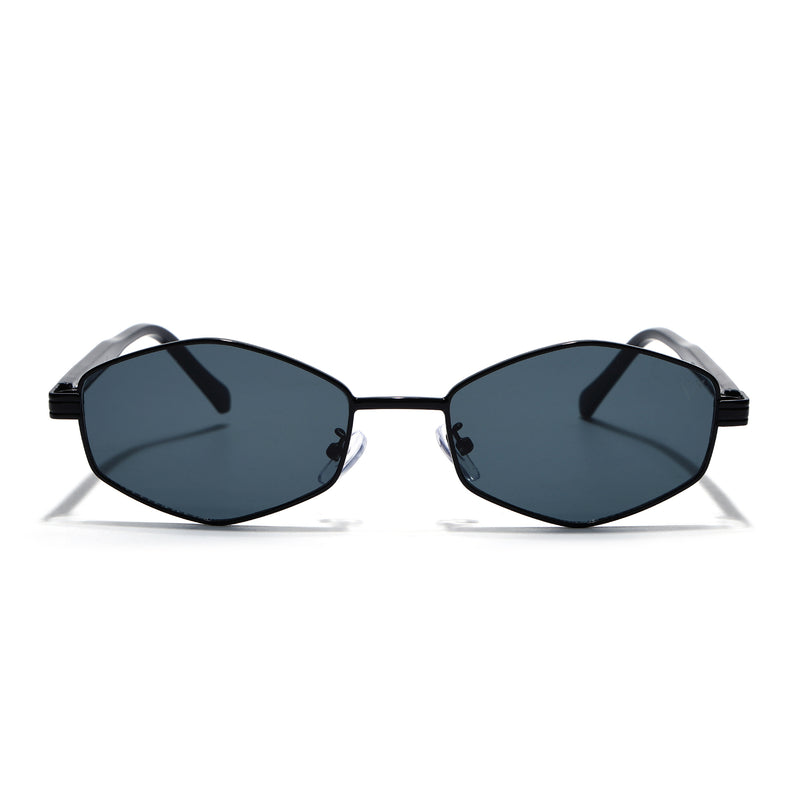 Draven | Black Hexagonal Sunglasses | MG7846