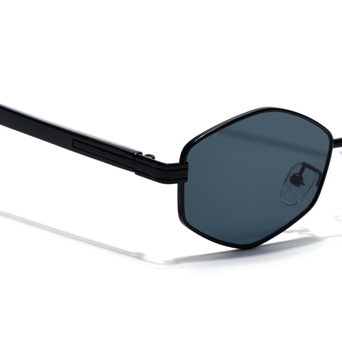 Draven | Black Hexagonal Sunglasses | MG7846