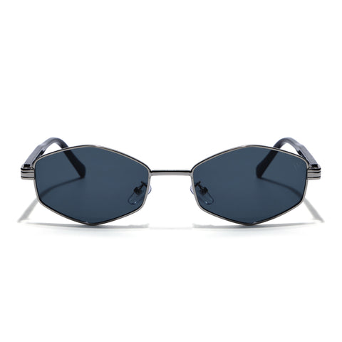 Draven | Silver Hexagonal Sunglasses | MG7847