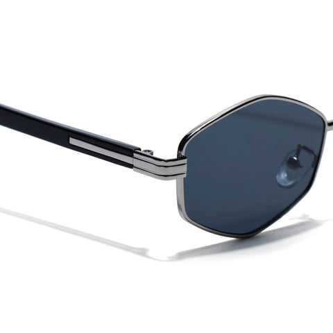 Draven | Silver Hexagonal Sunglasses | MG7847