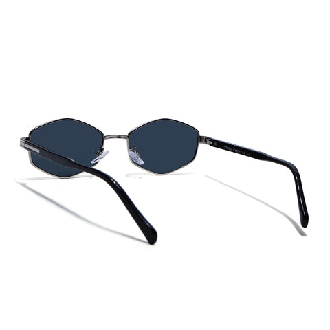 Draven | Silver Hexagonal Sunglasses | MG7847