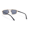 JetSet | Golden Rectangle Sunglasses for Men & Women | Black Lens  - MG6840