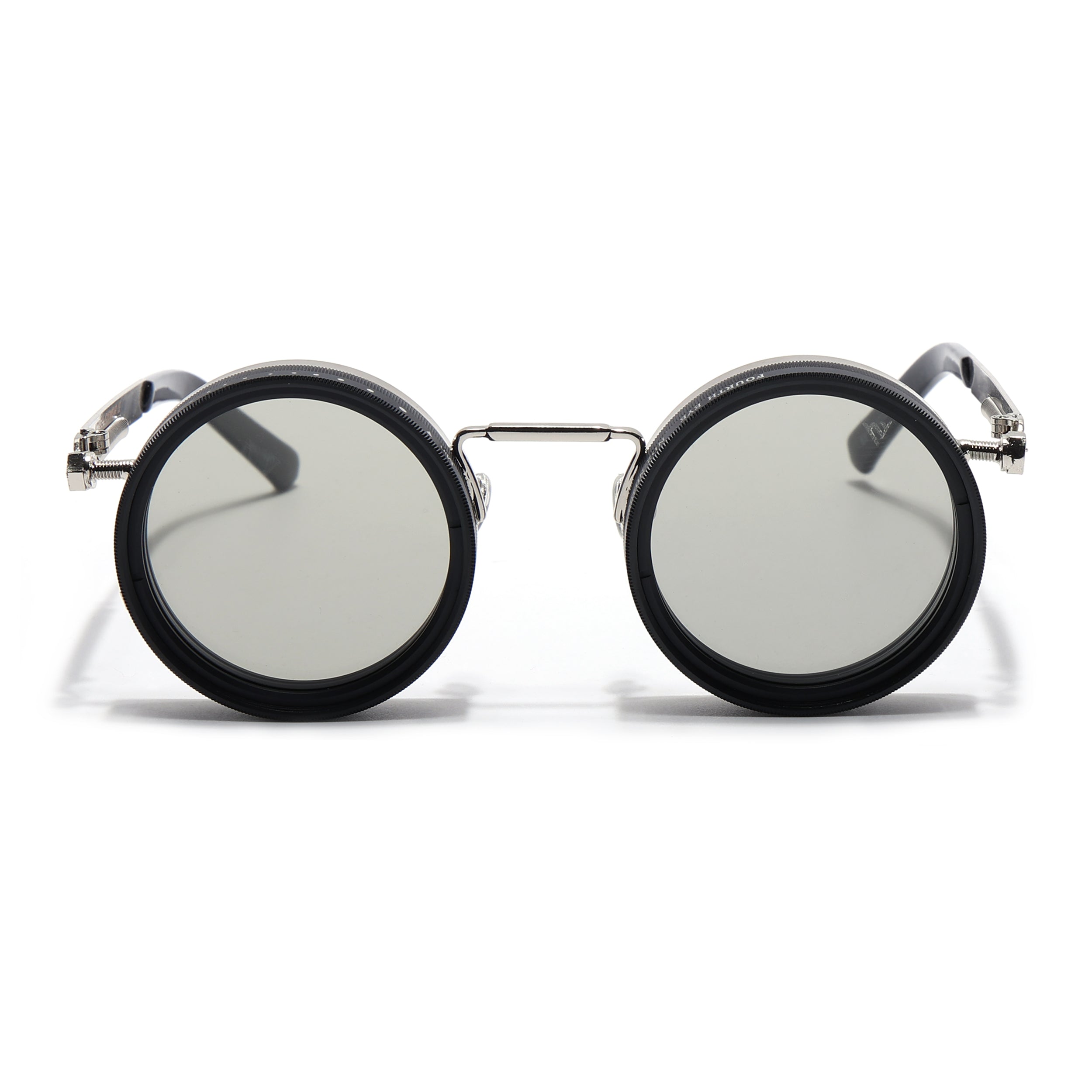 Transformer | Round Polarized Sunglasses | Silver Frame - PMG6842