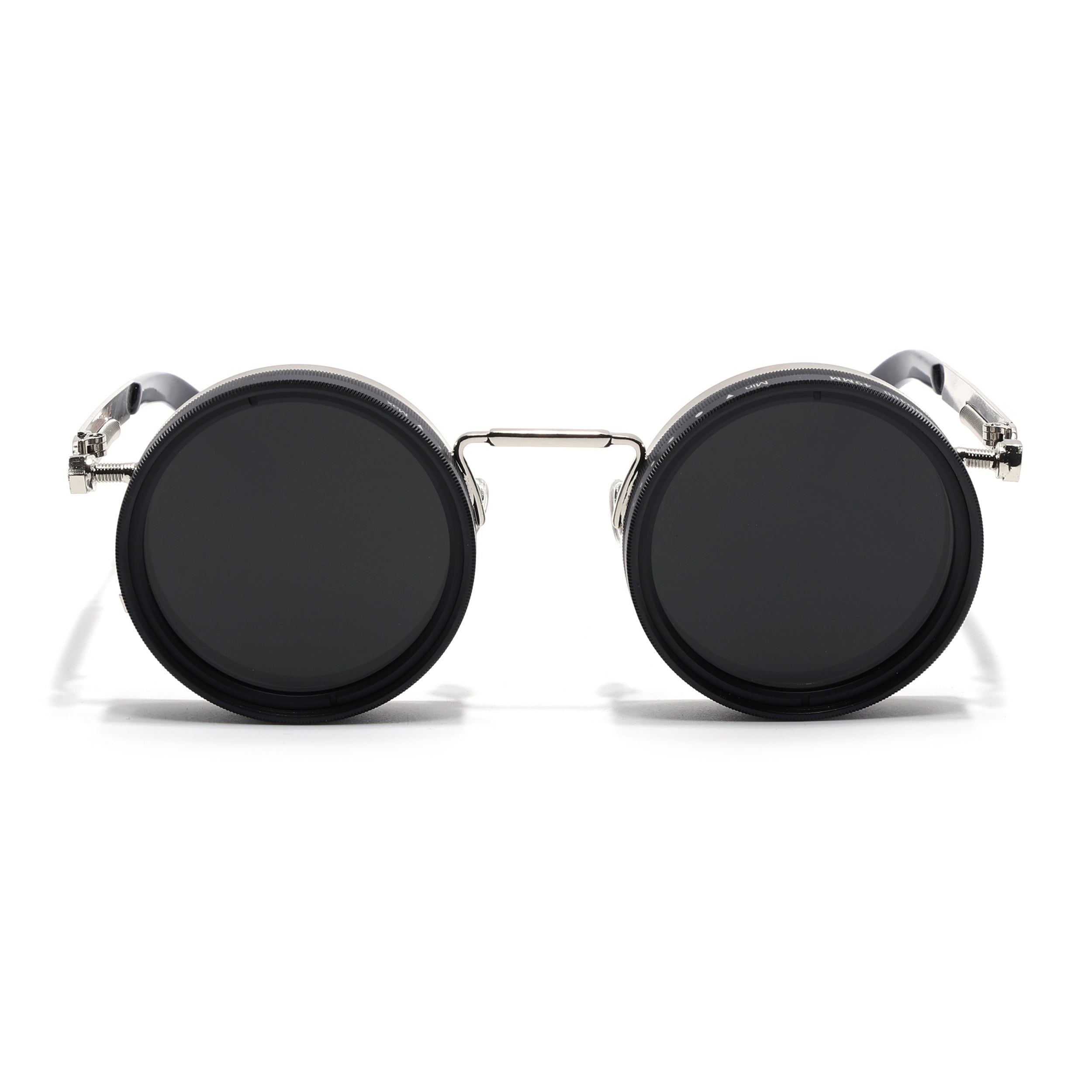 Transformer | Round Polarized Sunglasses | Silver Frame - PMG6842