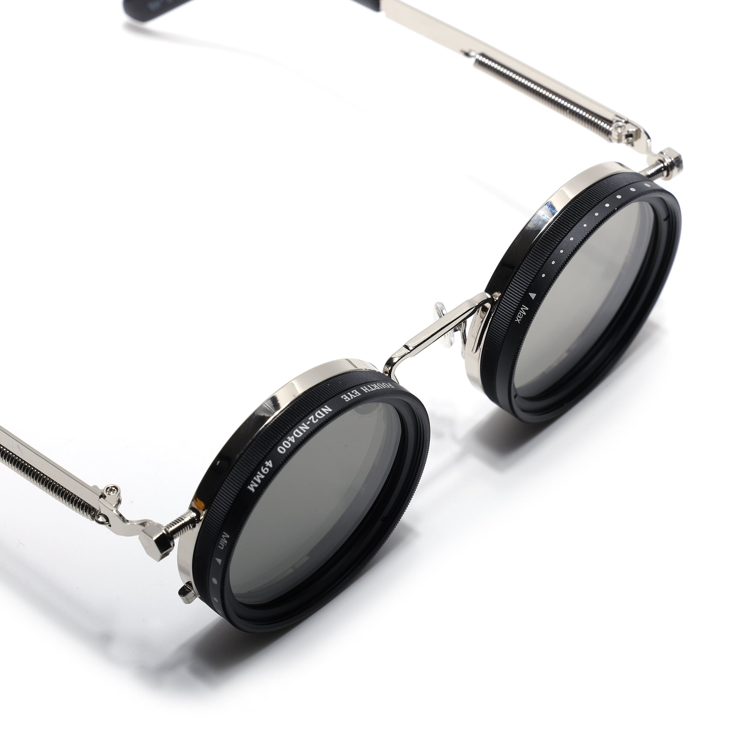 Transformer | Round Polarized Sunglasses | Silver Frame - PMG6842