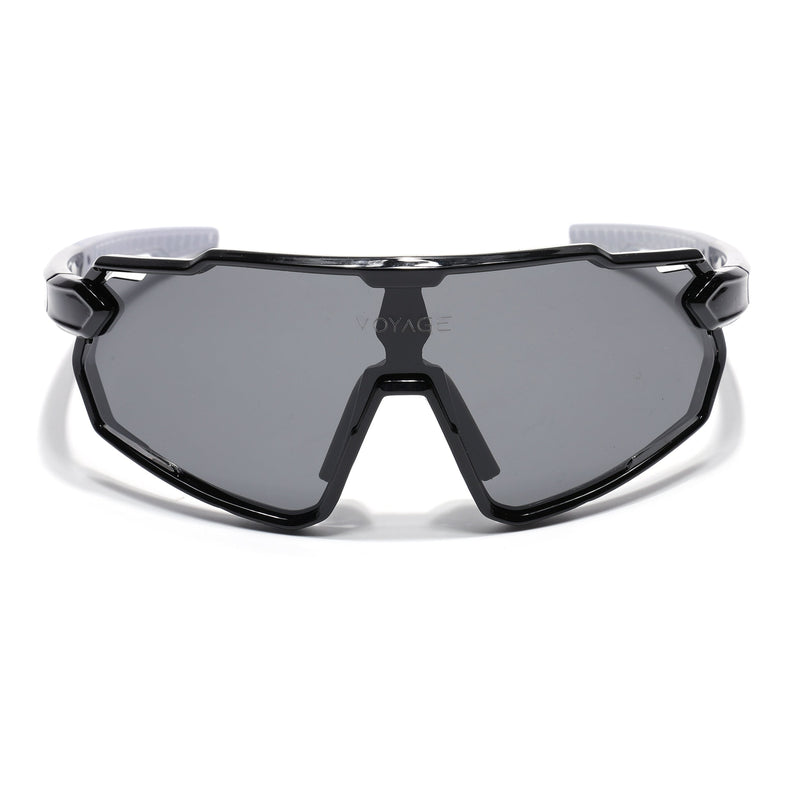 Wrap Around Polarized Sunglasses for Kids (Black Lens | Black Frame - SLPMG7197)
