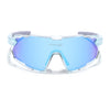 Wrap Around Polarized Sunglasses for Kids (Blue Lens | Transparent Frame - SLPMG7199)