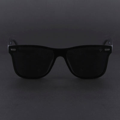 Mooze | Matte Black Polarized Wayfarer Sunglasses | PMG3977