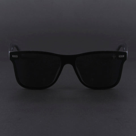 Mooze | Matte Black Polarized Wayfarer Sunglasses | PMG3977