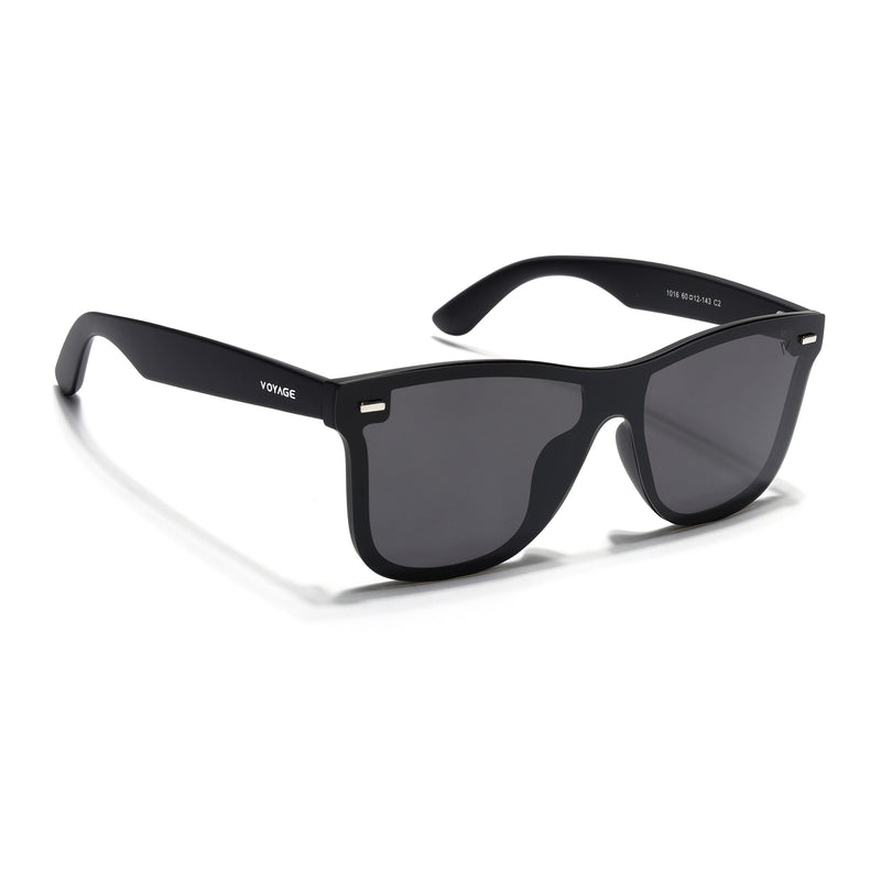 Mooze | Matte Black Polarized Wayfarer Sunglasses | PMG3977