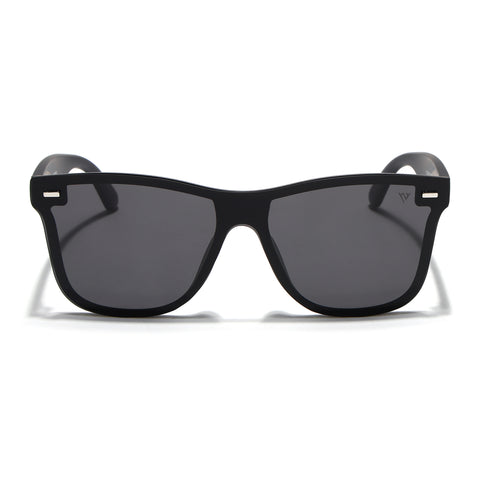 Mooze | Matte Black Polarized Wayfarer Sunglasses | PMG3977