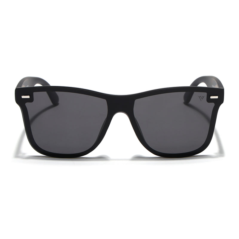 Mooze | Matte Black Polarized Wayfarer Sunglasses | PMG3977