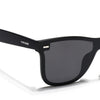 Mooze | Matte Black Polarized Wayfarer Sunglasses | PMG3977