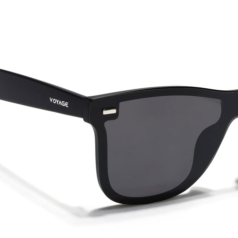Mooze | Matte Black Polarized Wayfarer Sunglasses | PMG3977