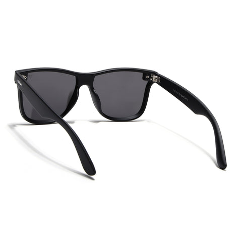 Mooze | Matte Black Polarized Wayfarer Sunglasses | PMG3977