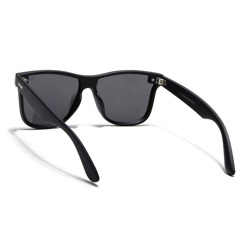 Mooze | Matte Black Polarized Wayfarer Sunglasses | PMG3977