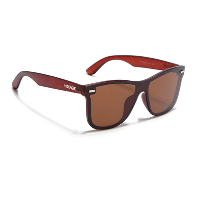 Mooze | Brown Polarized Wayfarer Sunglasses | PMG3978