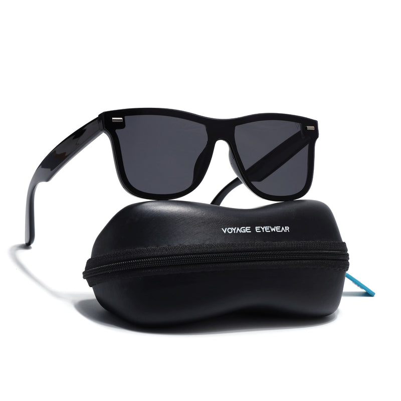 Mooze | Shine Black Polarized Wayfarer Sunglasses | PMG3979