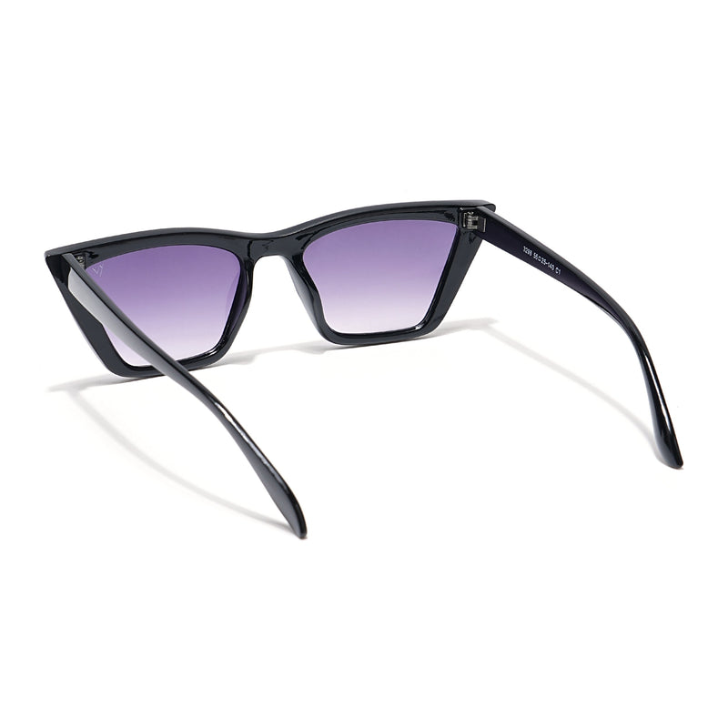 Velari | Violet-Black Cateye Sunglasses MG3298