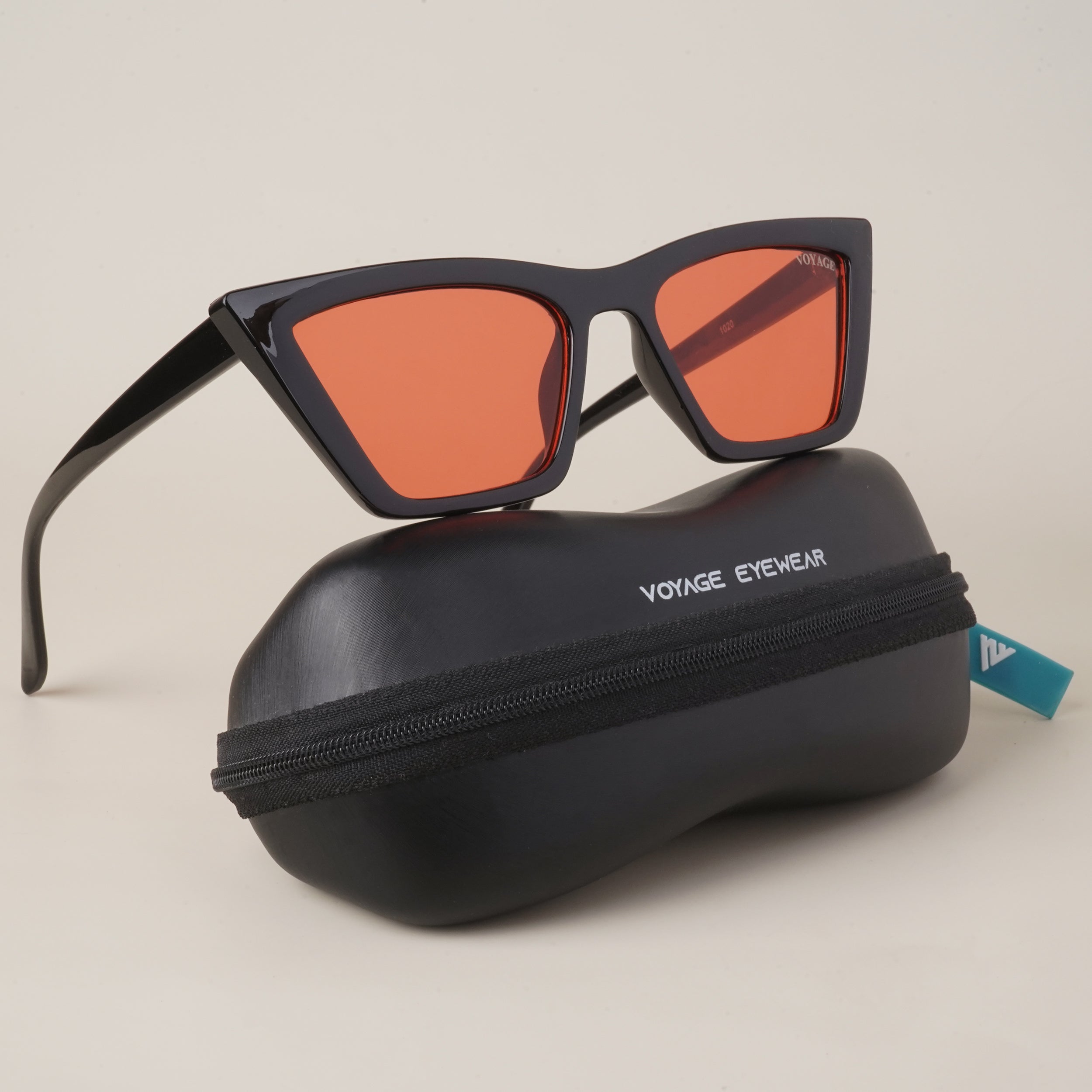 Voyage Black-Red Cateye Sunglasses - MG3299