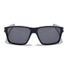 Jaxor | Shine Black & Silver Polarized Rectangle Sunglasses - PMG3968