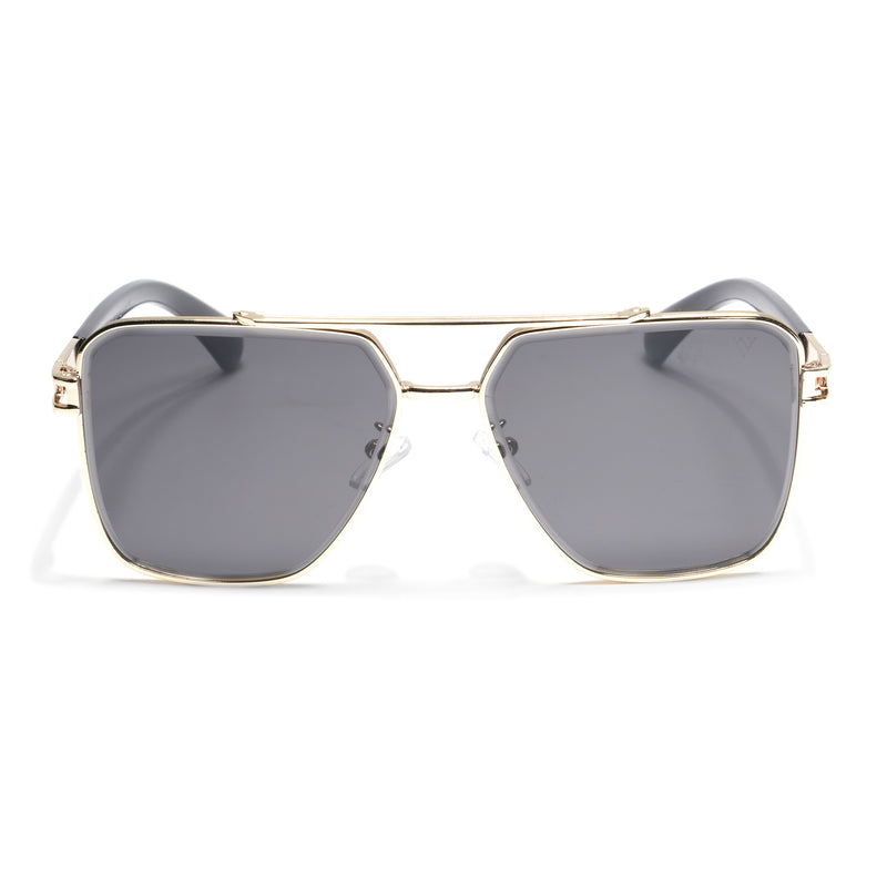 Wayfarer Sunglasses (Grey Lens | Golden Frame - MG5234)