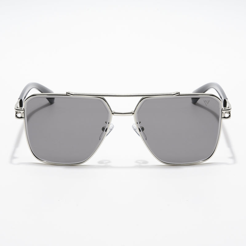 Wayfarer Sunglasses (Grey Lens | Silver Frame - MG5235)