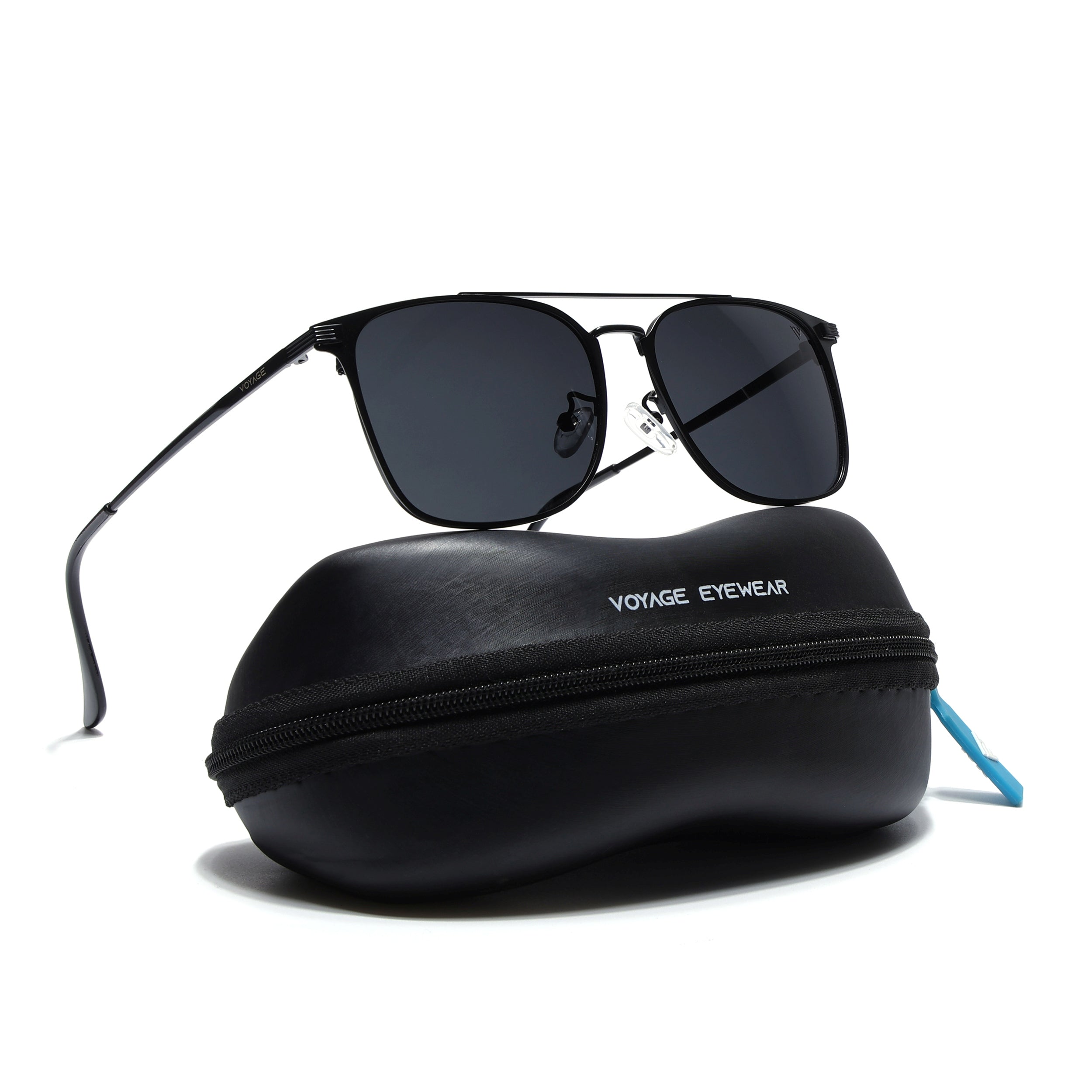 The Fiero | Wayfarer Polarized Sunglasses (Black Lens | Black Frame - PMG4981)