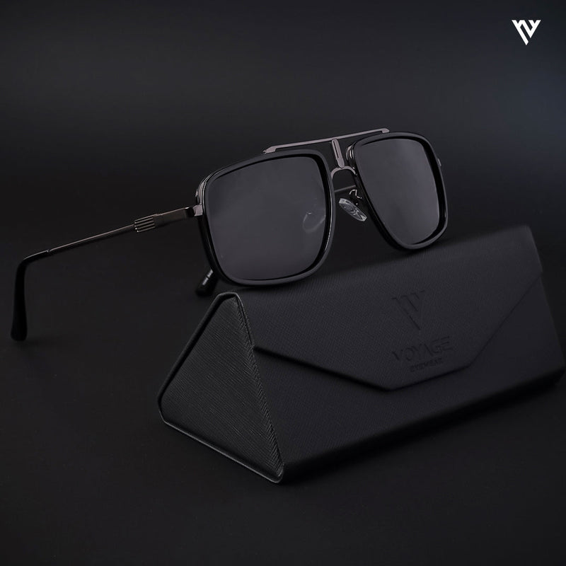 Black Polarized Wayfarer Sunglasses - PMG4141