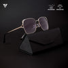 Purple & Gradient Polarized Square Sunglasses - PMG4212