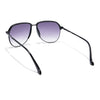 Voyage Select Aviator Sunglasses (Grey & Clear Lens | Black Frame - SLMG6118)