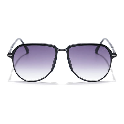 Voyage Select Aviator Sunglasses (Grey & Clear Lens | Black Frame - SLMG6118)