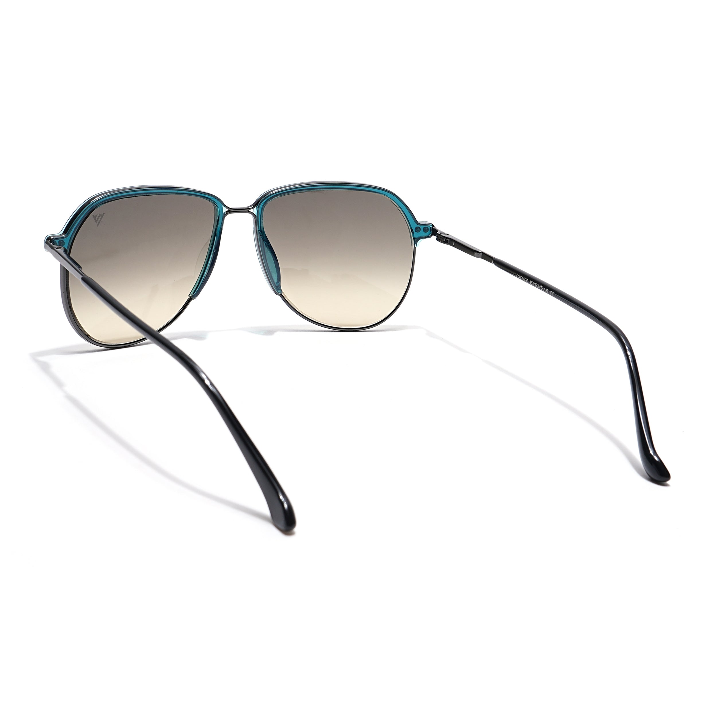 Voyage Select Aviator Sunglasses (Grey & Light Brown Lens | Blue & Grey Frame - SLMG6120)