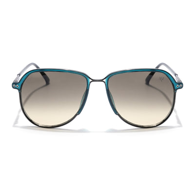 Voyage Select Aviator Sunglasses (Grey & Light Brown Lens | Blue & Grey Frame - SLMG6120)