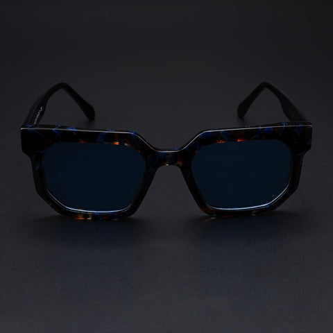 Voyage Select Wayfarer Sunglasses (Grey Lens | Brown & Blue Frame - SLPMG5870)