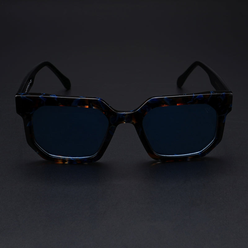 Voyage Select Wayfarer Sunglasses (Grey Lens | Brown & Blue Frame - SLPMG5870)