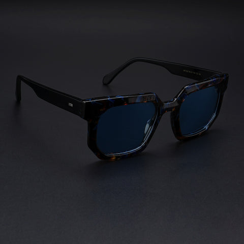 Voyage Select Wayfarer Sunglasses (Grey Lens | Brown & Blue Frame - SLPMG5870)