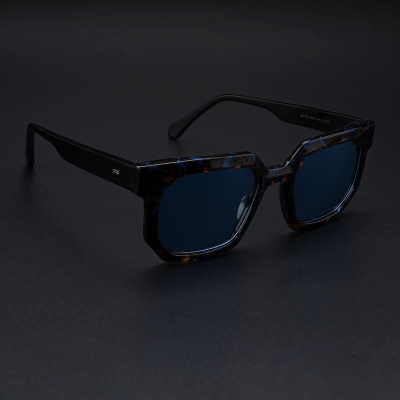 Voyage Select Wayfarer Sunglasses (Grey Lens | Brown & Blue Frame - SLPMG5870)