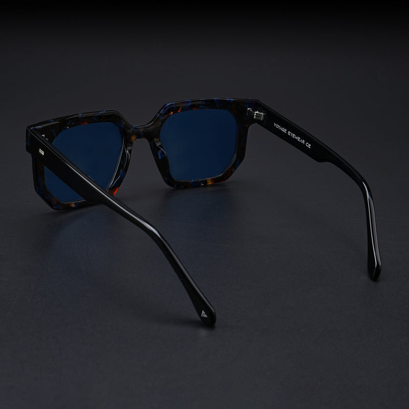 Voyage Select Wayfarer Sunglasses (Grey Lens | Brown & Blue Frame - SLPMG5870)