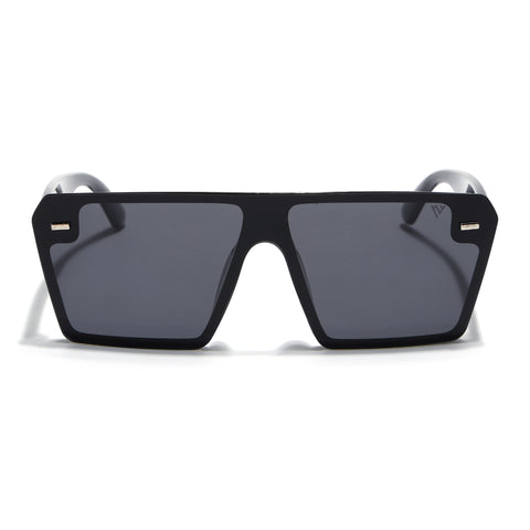 illume | Shine Black Polarized Wayfarer Sunglasses - PMG3970