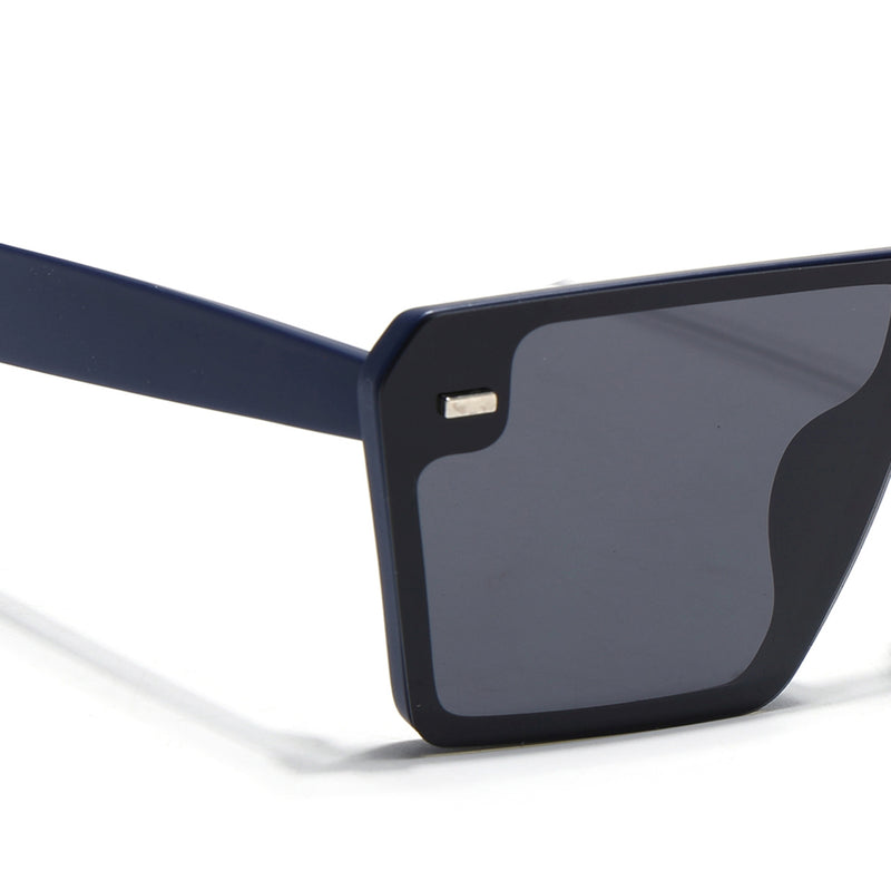 illume | Blue And Black Polarized Wayfarer Sunglasses - PMG3971