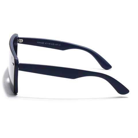 illume | Blue And Black Polarized Wayfarer Sunglasses - PMG3971