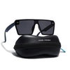 illume | Blue And Black Polarized Wayfarer Sunglasses - PMG3971