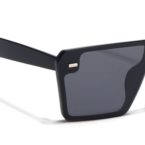 illume | Matte Black Polarized Wayfarer Sunglasses - PMG3972