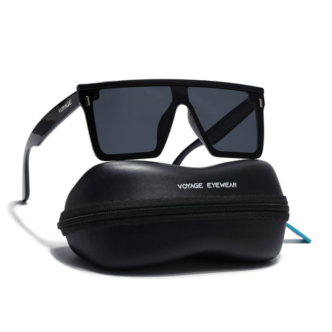 Rover | Black Polarized Wayfarer Sunglasses - PMG4574