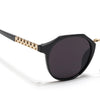 Round Sunglasses (Black Lens | Black Frame - MG6426)