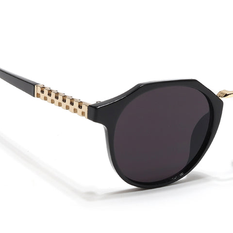 Round Sunglasses (Black Lens | Black Frame - MG6426)
