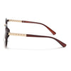 Round Sunglasses (Brown & Clear Lens | Brown Frame - MG6427)